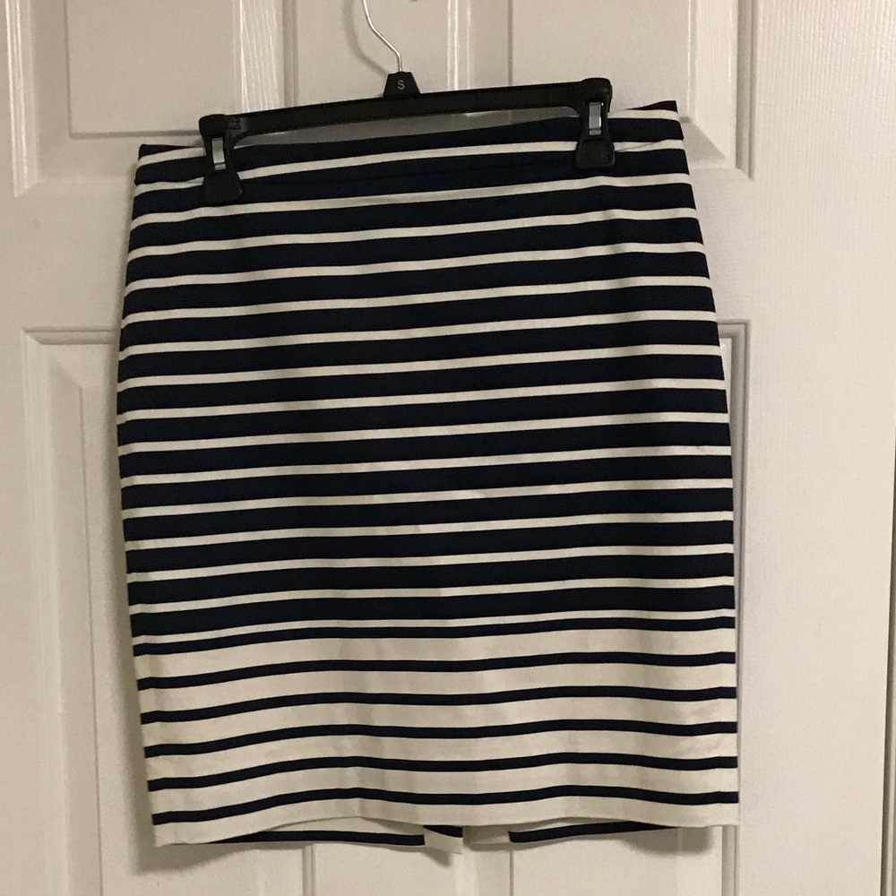 Jcrew Stripe pencil skirt